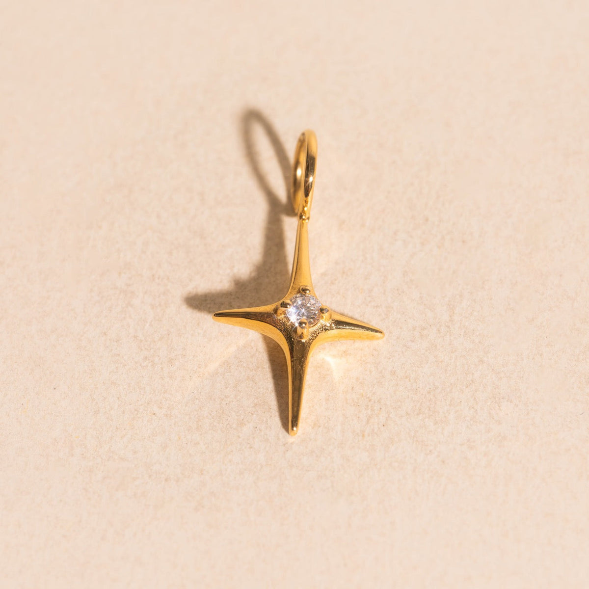 North Star Crystal Necklace Charm