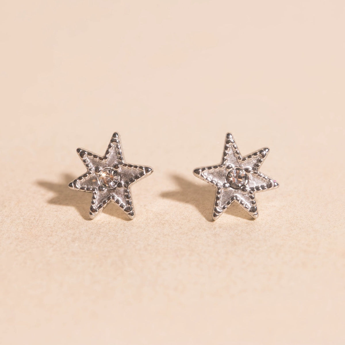 Crystal Star Stud Earrings