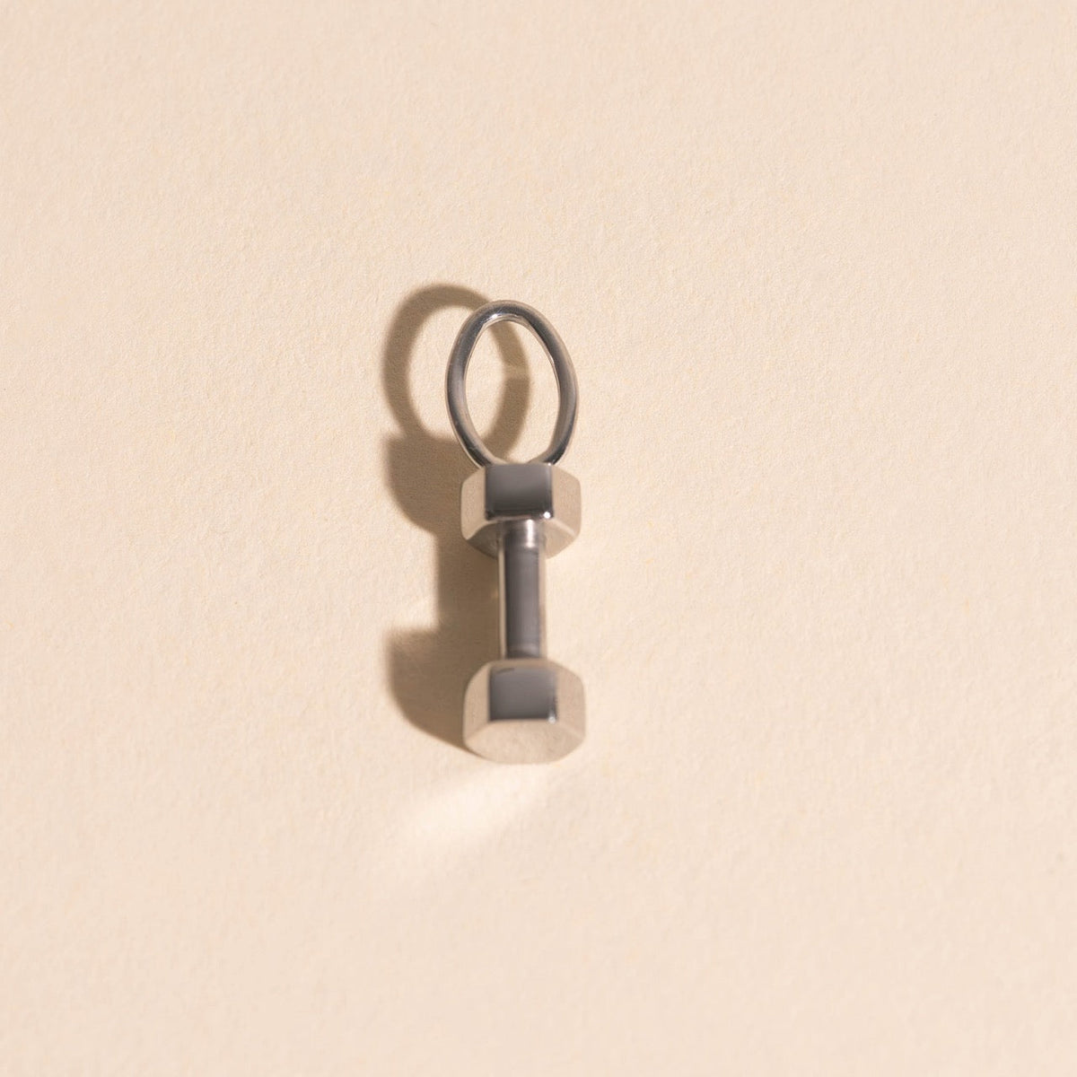 Dumbbell Necklace Charm