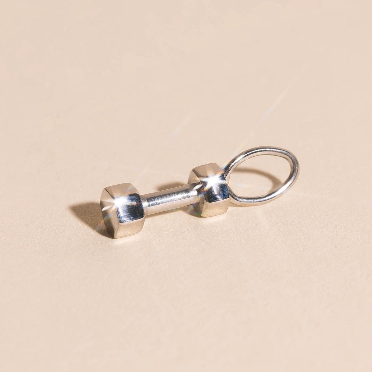 Dumbbell Necklace Charm