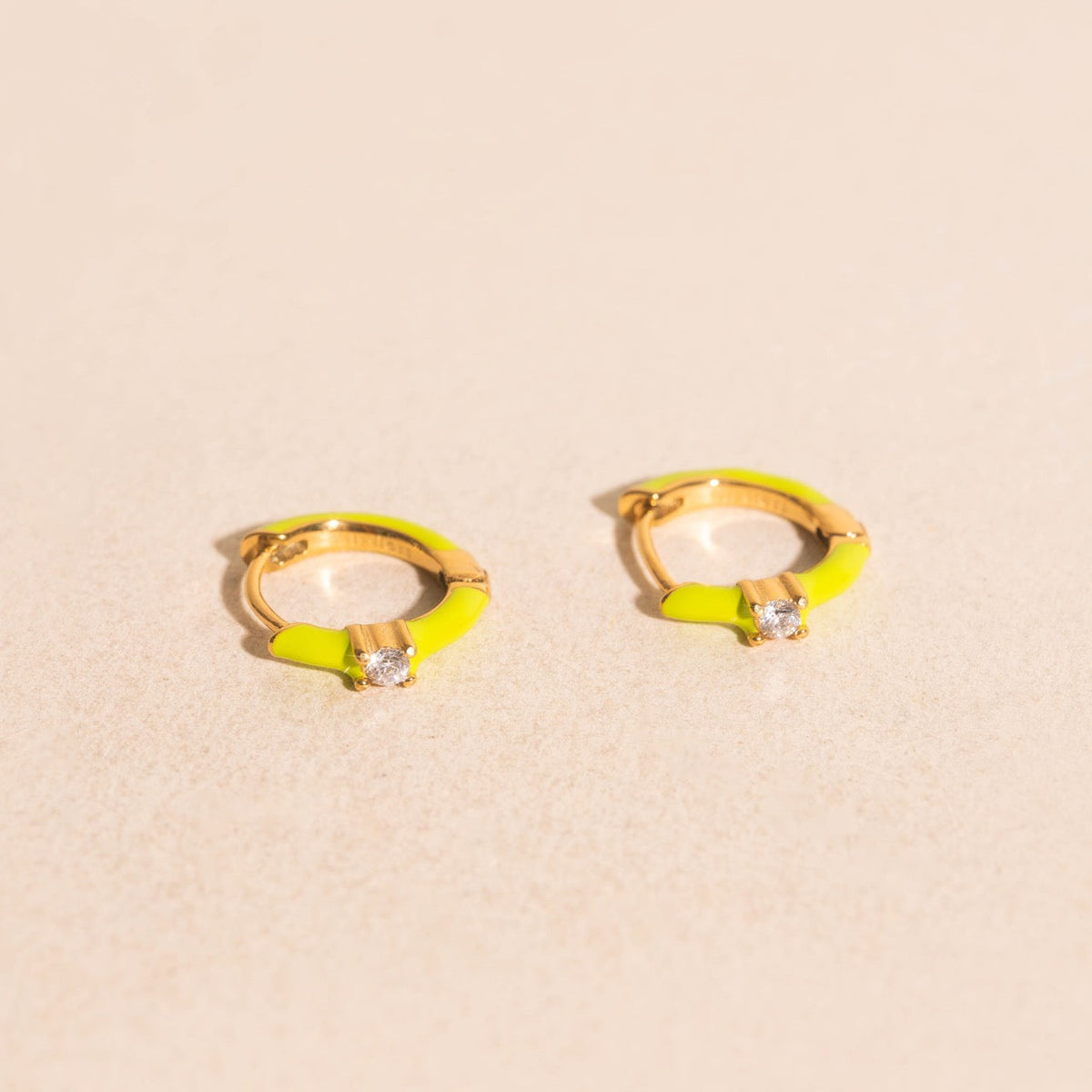 Color Pop Crystal Huggie Hoop Earrings
