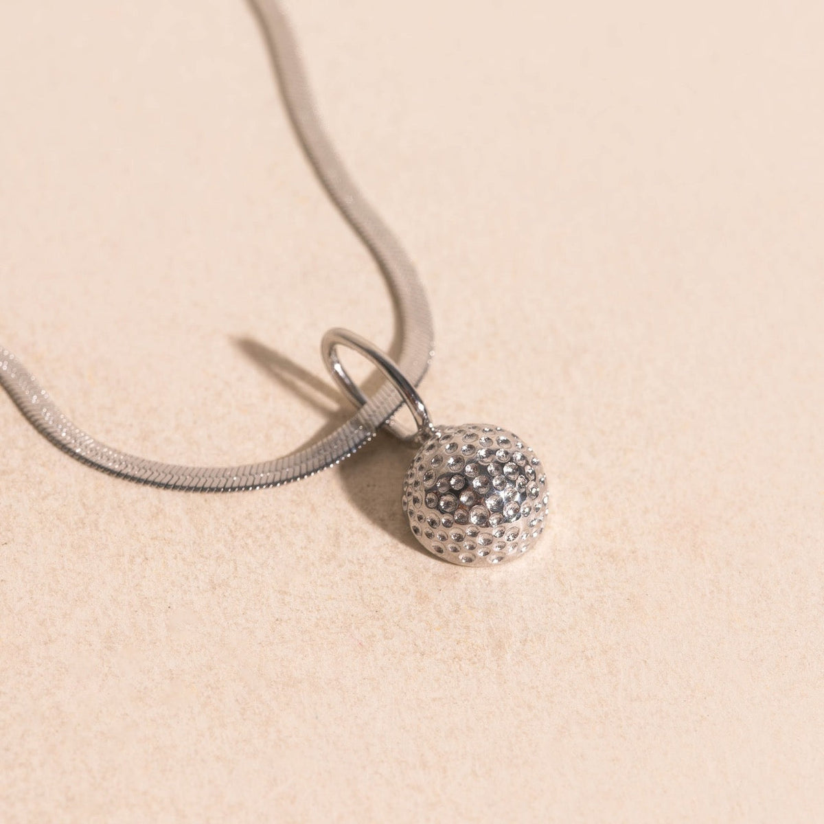 Golf Ball Necklace Charm
