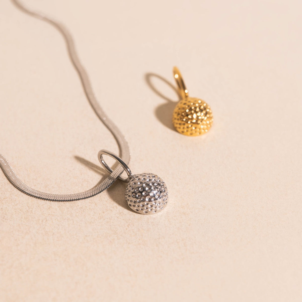 Golf Ball Necklace Charm