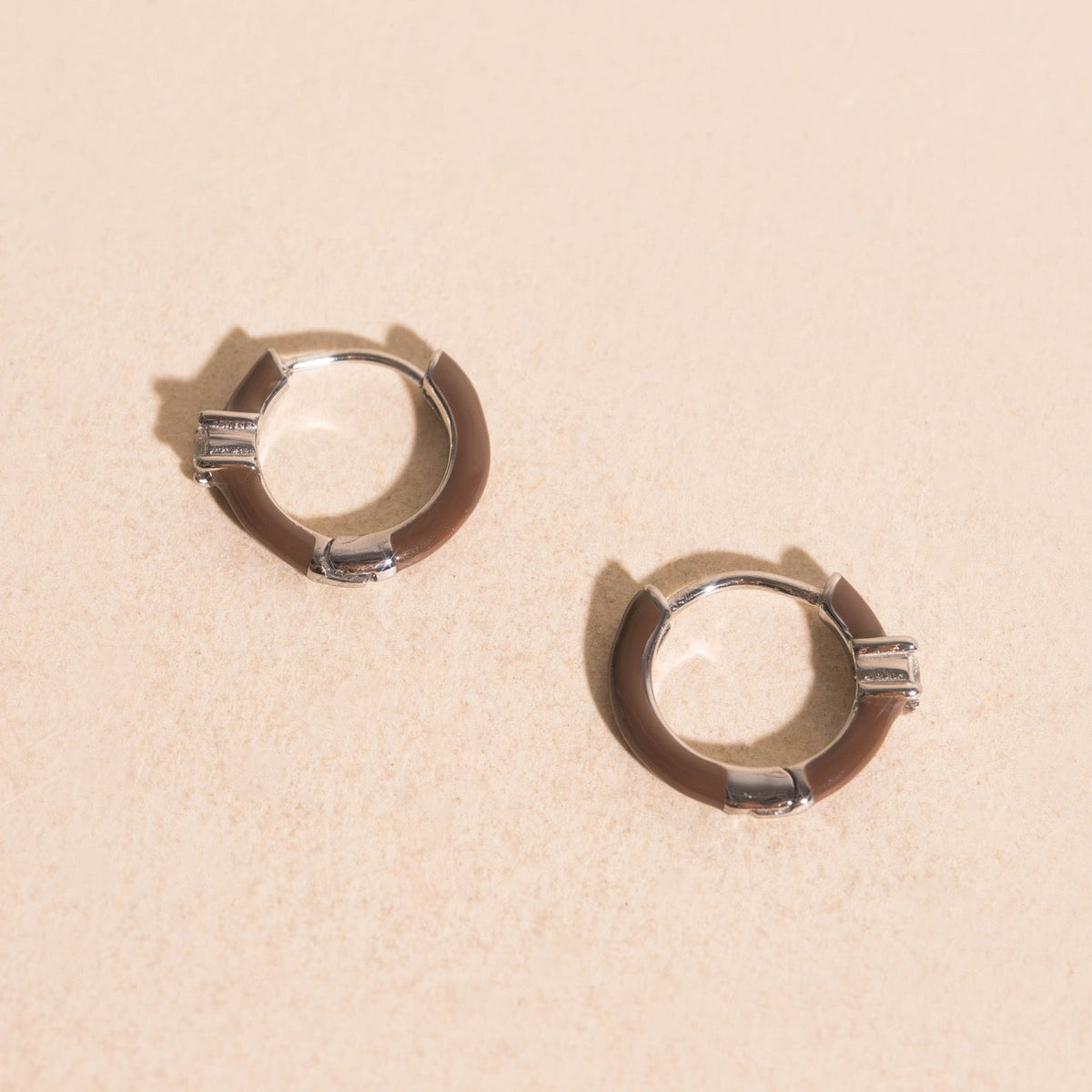 Color Pop Crystal Huggie Hoop Earrings