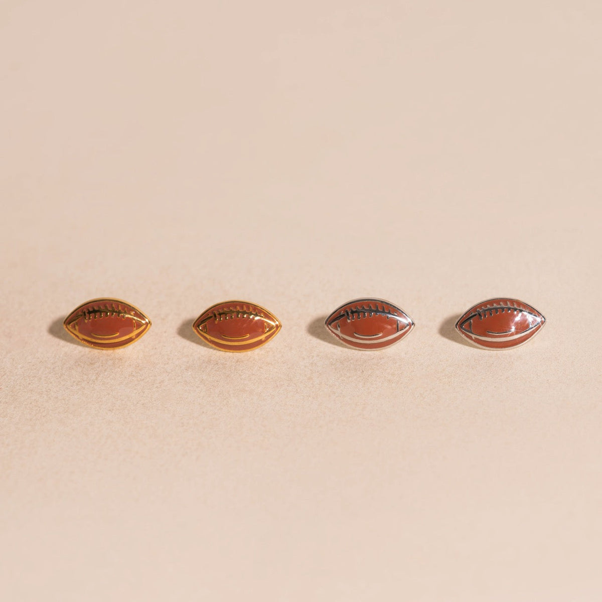Football Stud Earrings