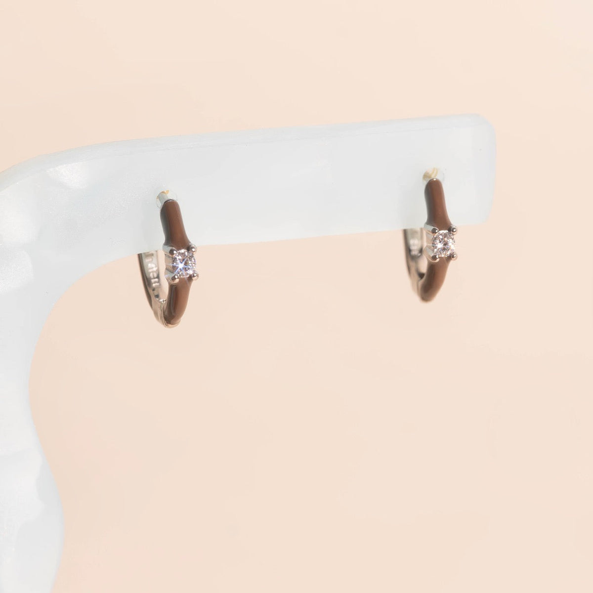 Color Pop Crystal Huggie Hoop Earrings