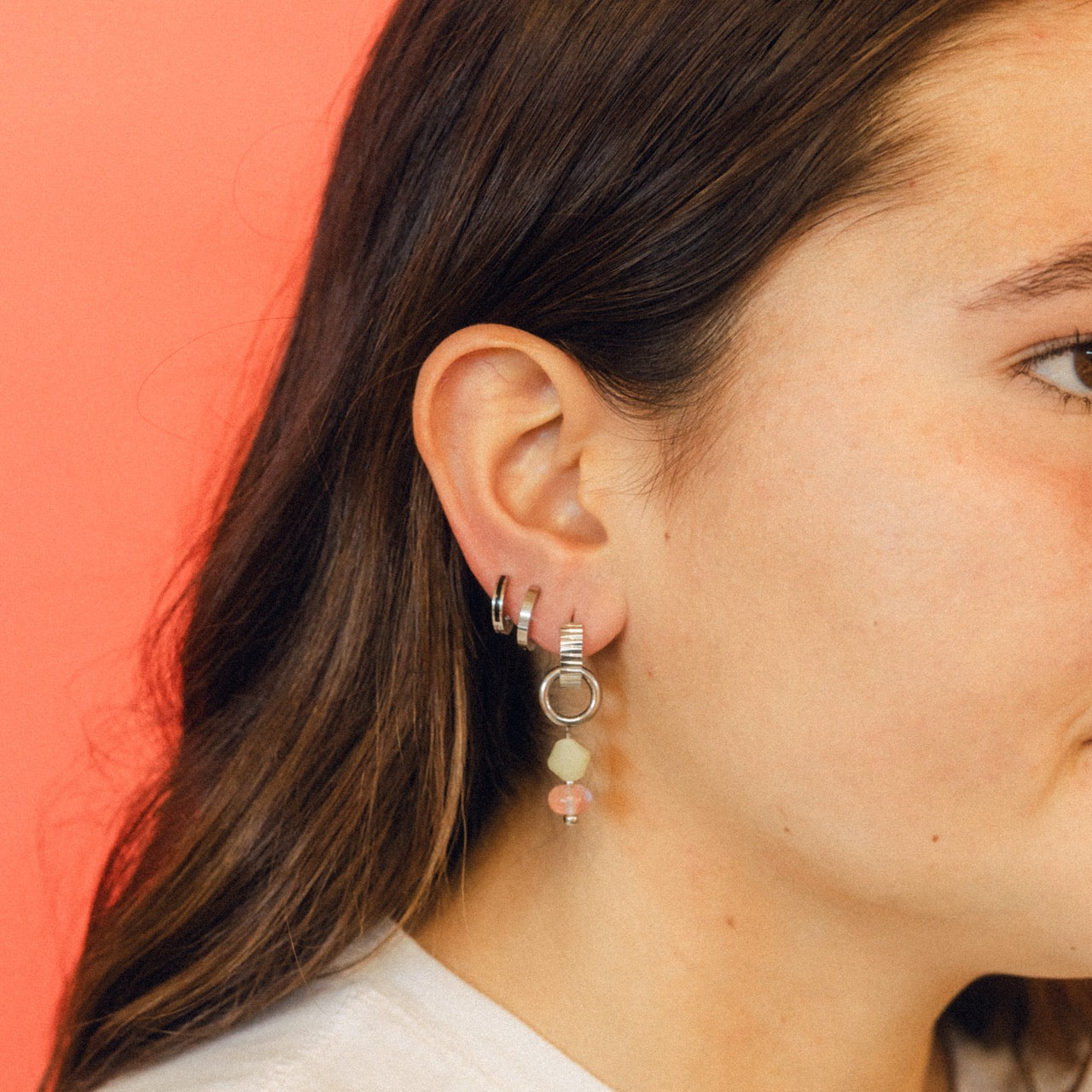 Color Huggie Hoop Earrings