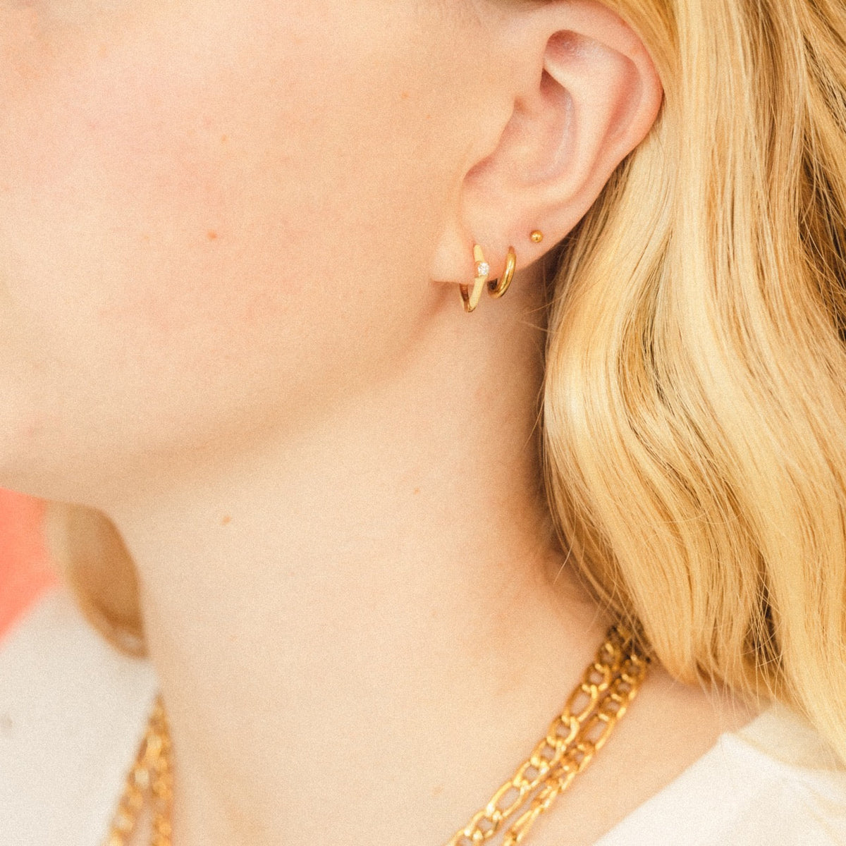 Color Pop Crystal Huggie Hoop Earrings