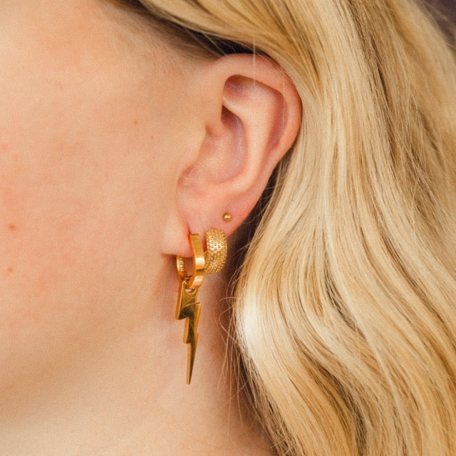Party Super Chunky Huggie Hoop Earrings