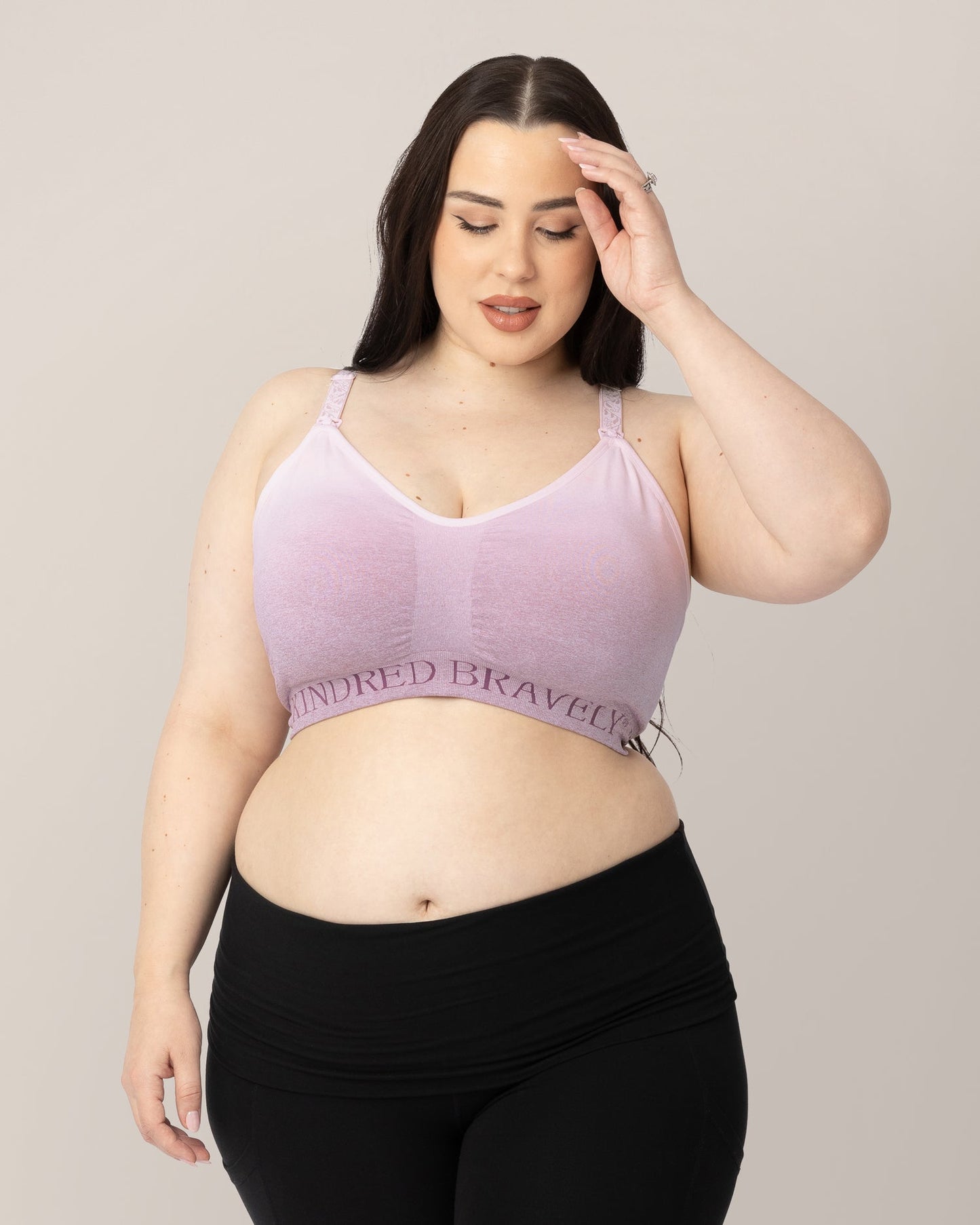 Sublime® Low Impact Pumping & Nursing Sports Bra | Ombre Purple