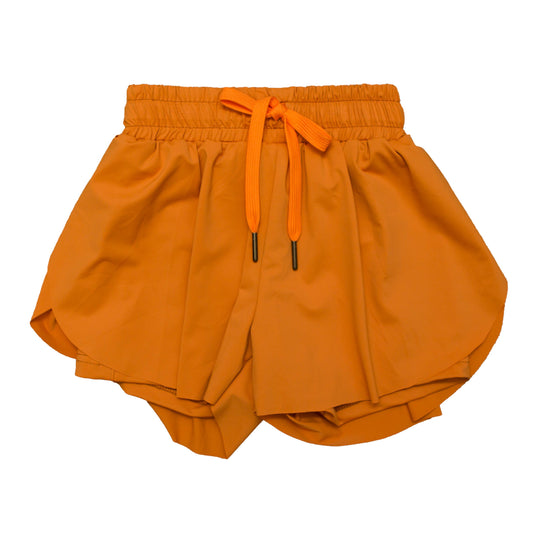 Orange Kid Butterfly Shorts