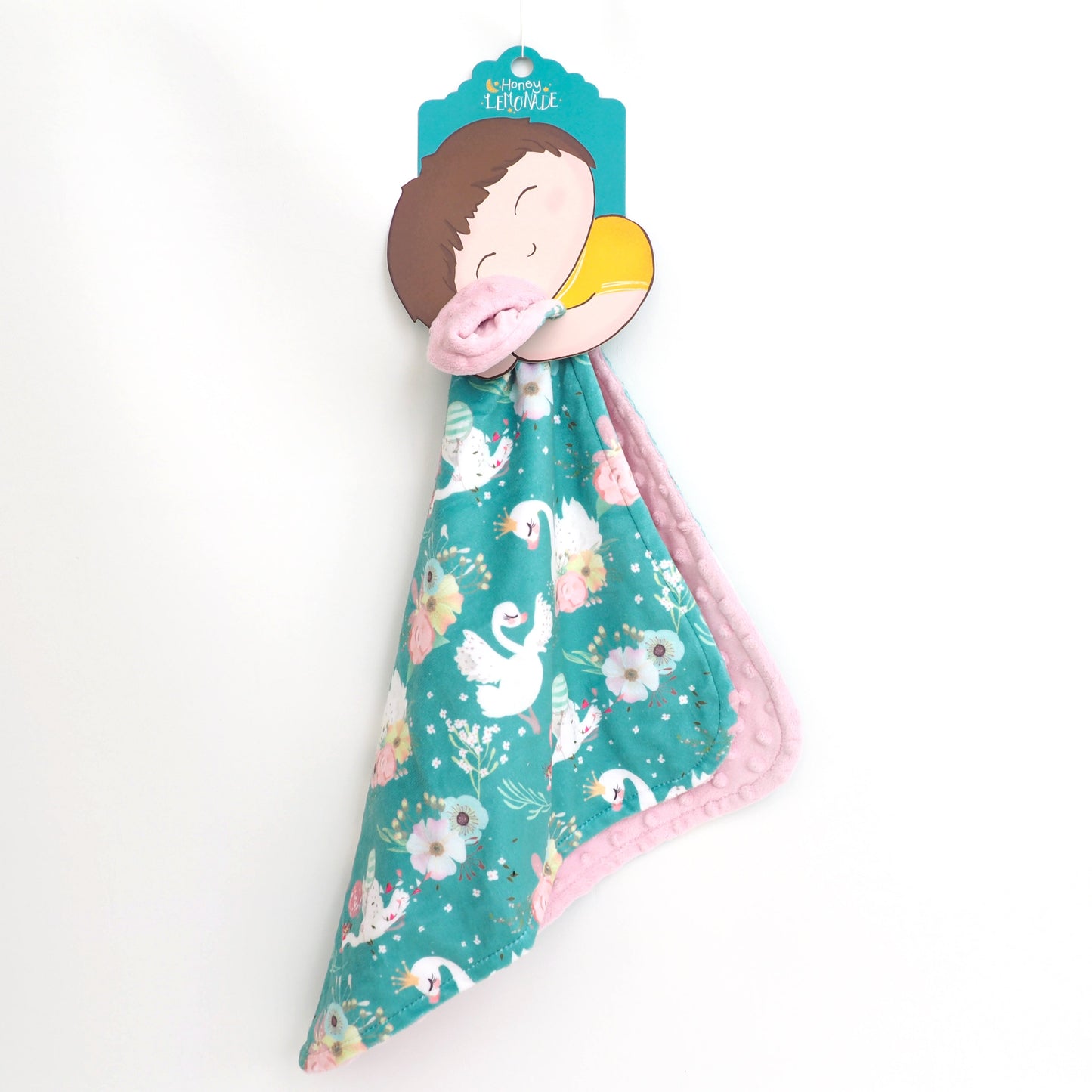 Mini Minky Blanket Swans