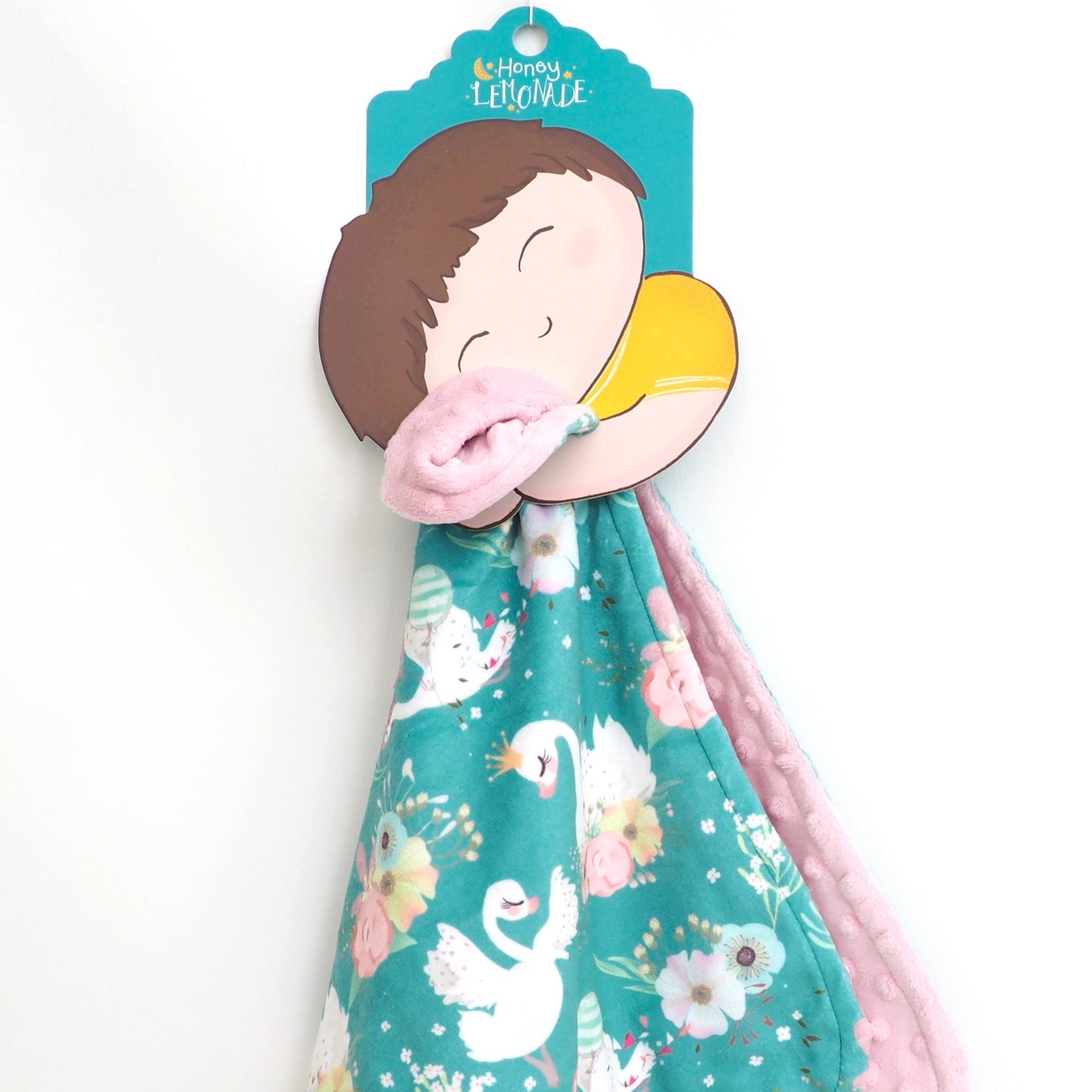 Mini Minky Blanket Swans