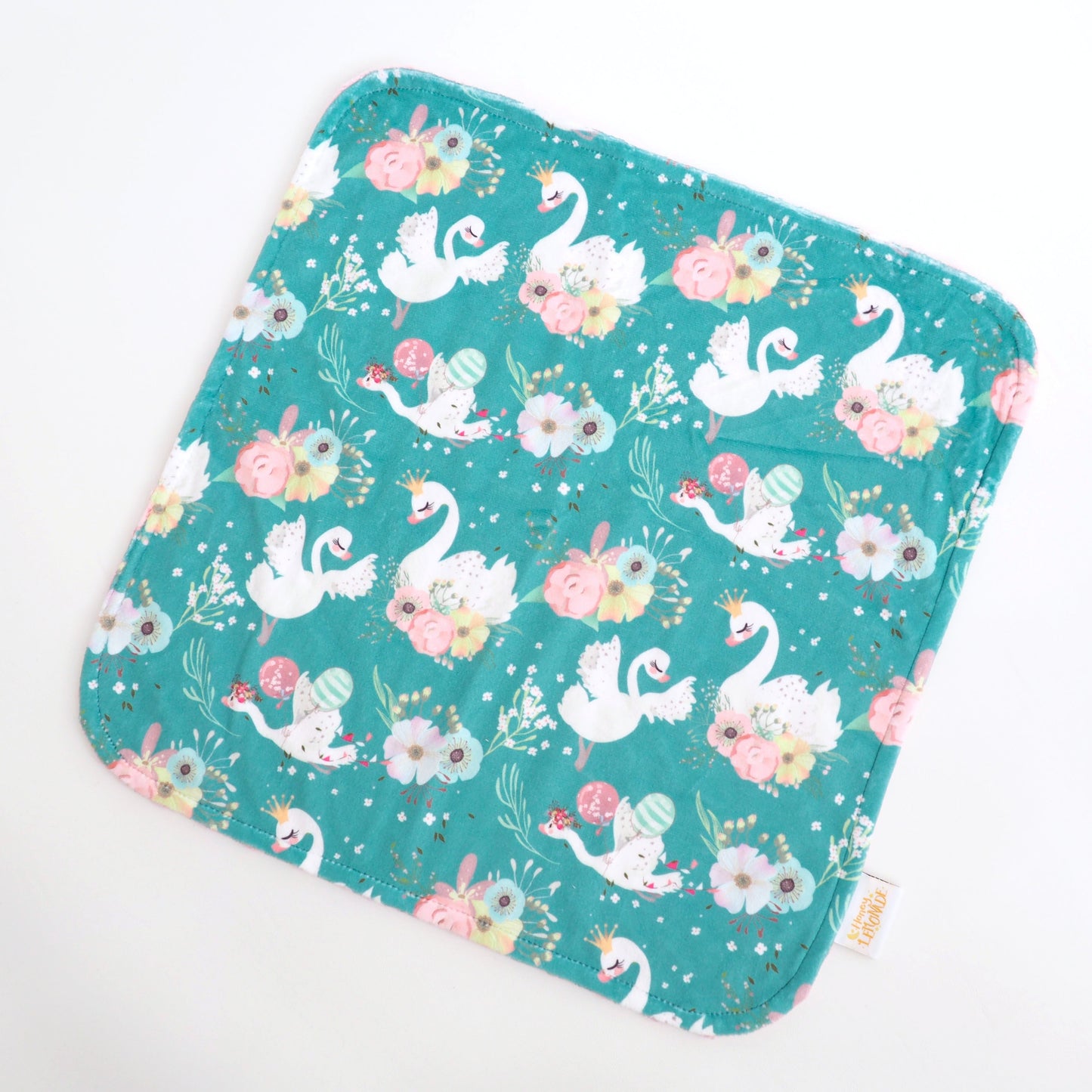 Mini Minky Blanket Swans