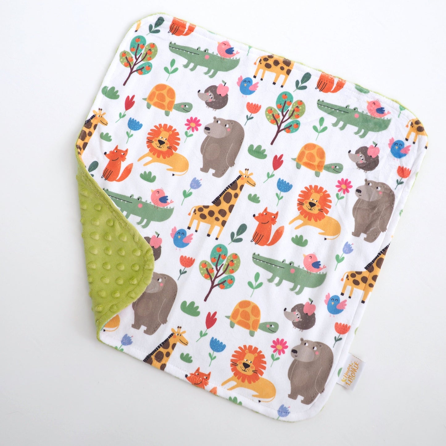 Mini Minky Blanket Zoo Party