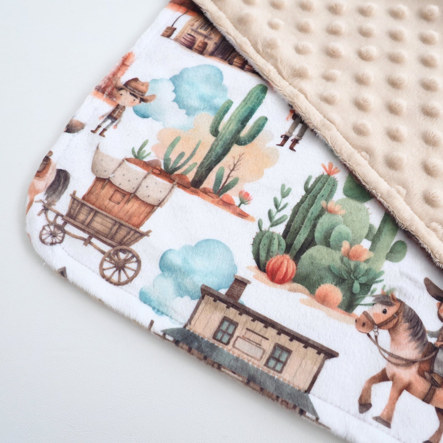 Mini Minky Blanket West Adventure