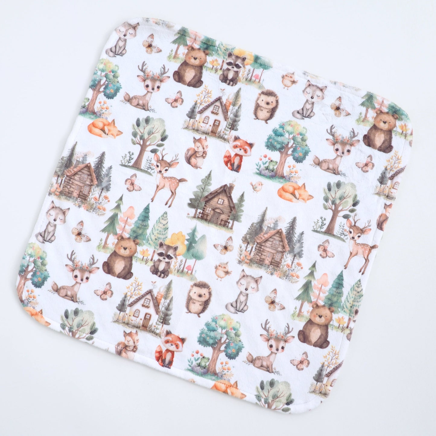 Mini Minky Blanket Woodsy Woodland