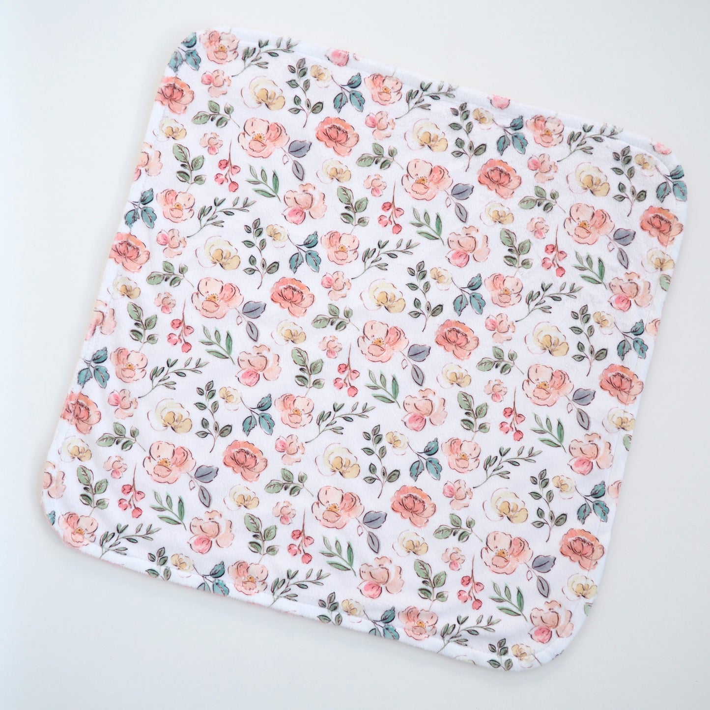 Mini Minky Blanket Blushing Garden
