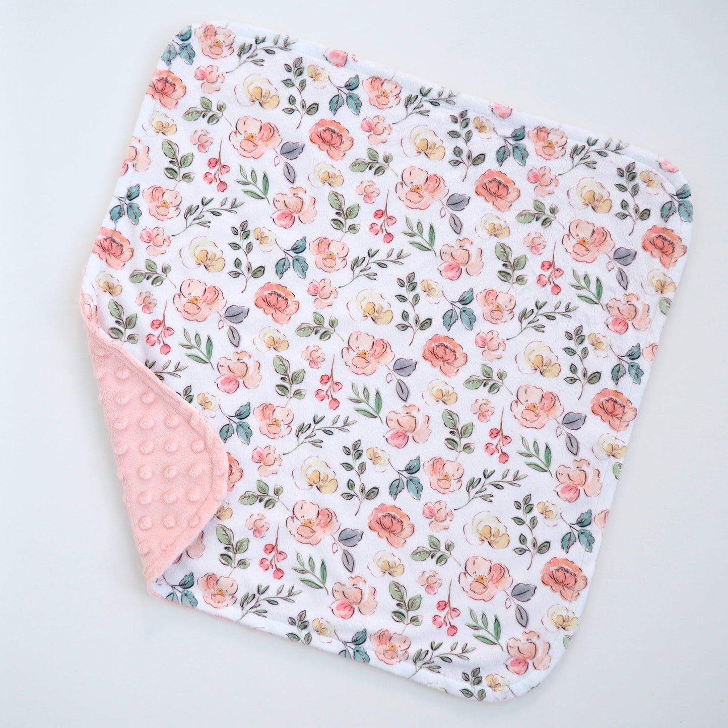 Mini Minky Blanket Blushing Garden