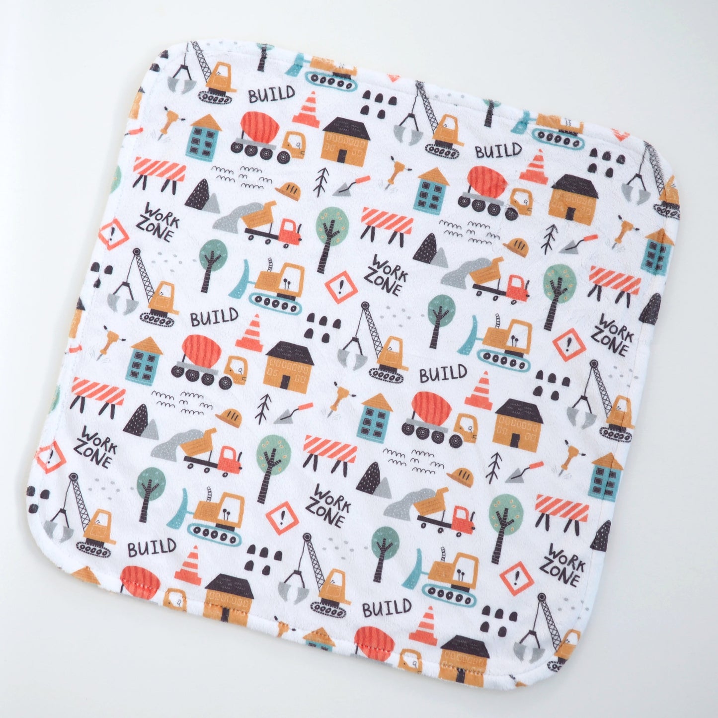 Mini Minky Blanket Little Builder