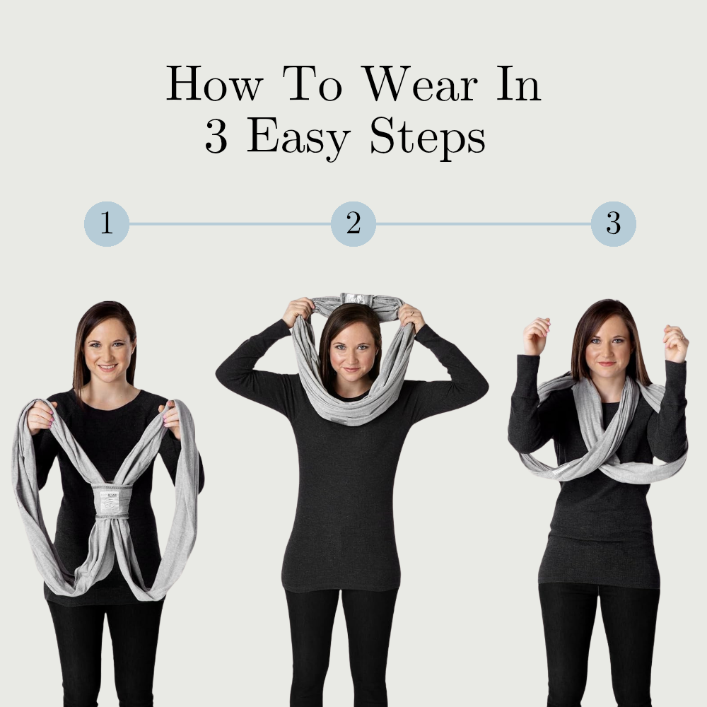 Baby K'tan Original Baby Carrier | Heather Grey