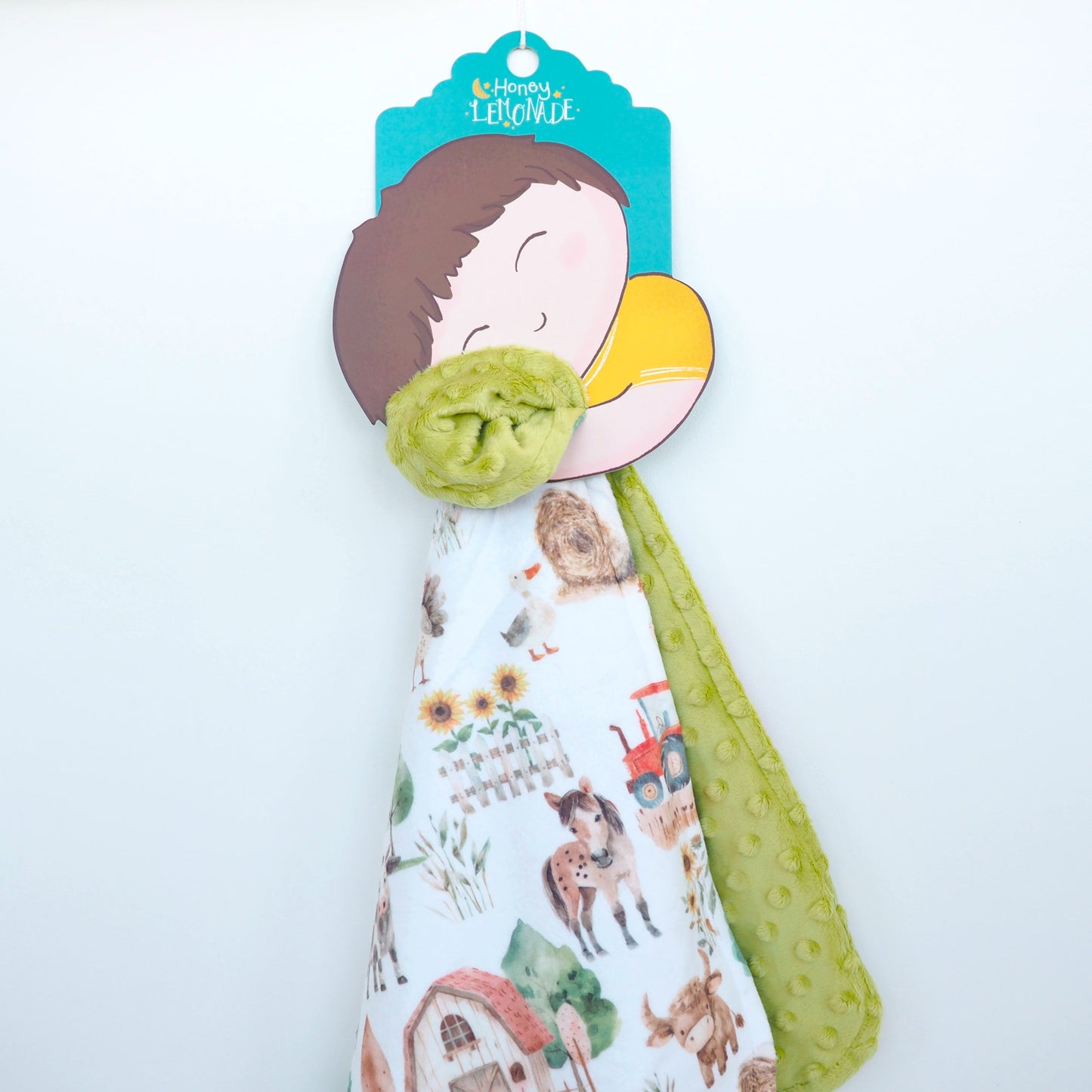 Mini Minky Blanket Farm Life