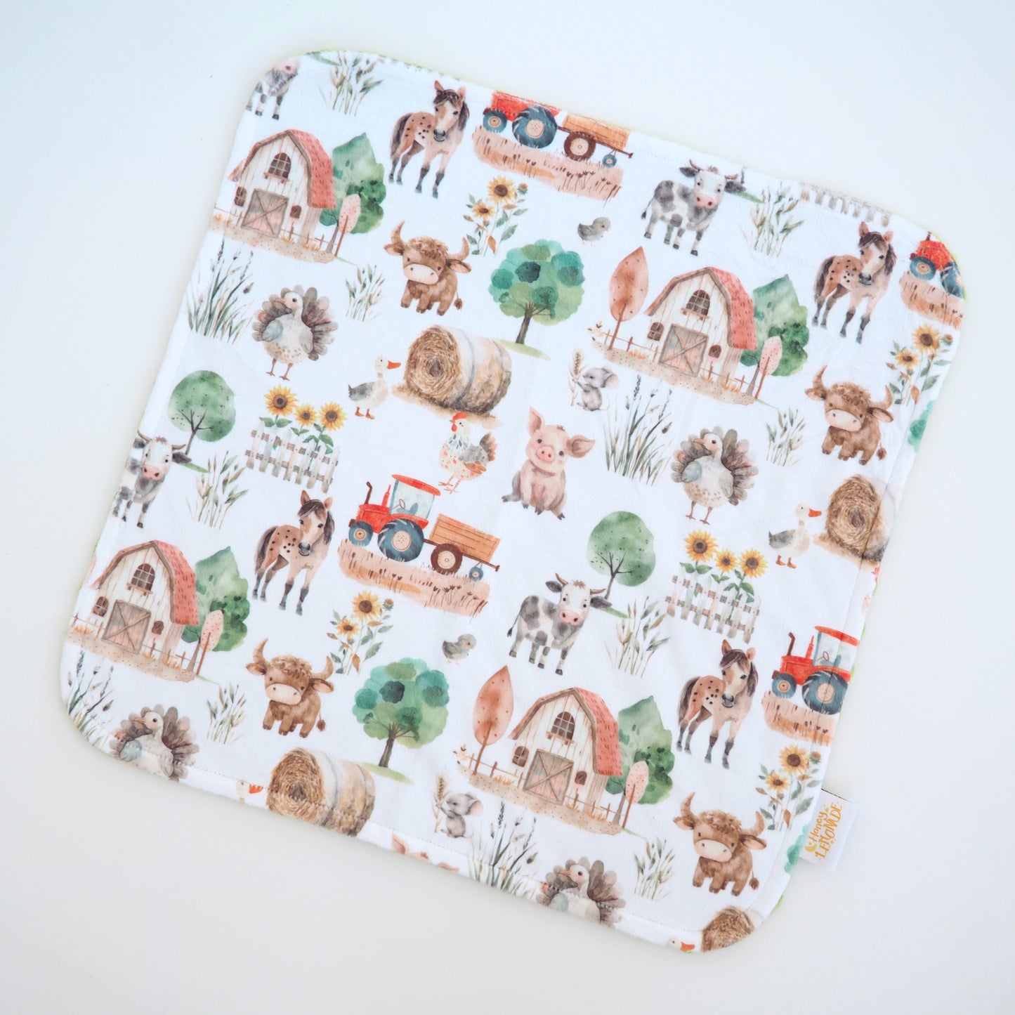 Mini Minky Blanket Farm Life