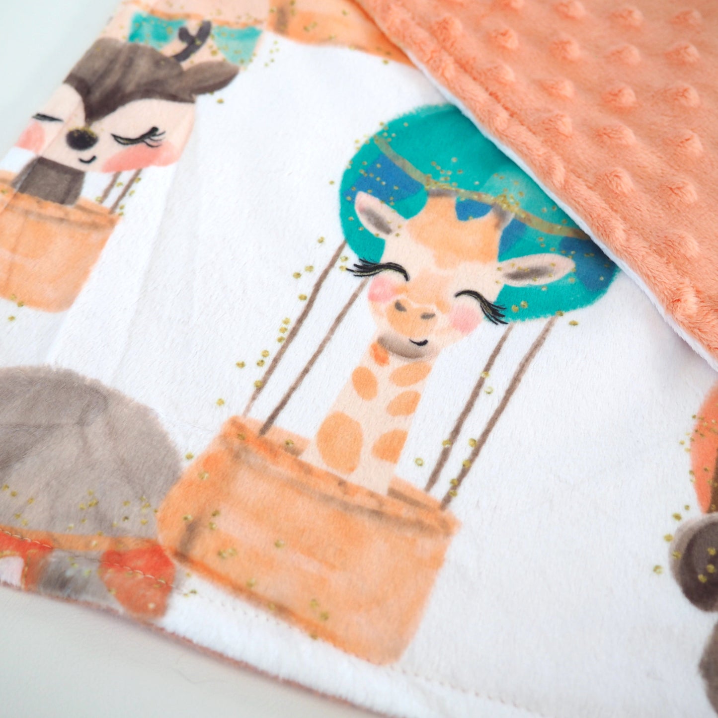 Mini Minky Blanket Hot Air Balloon