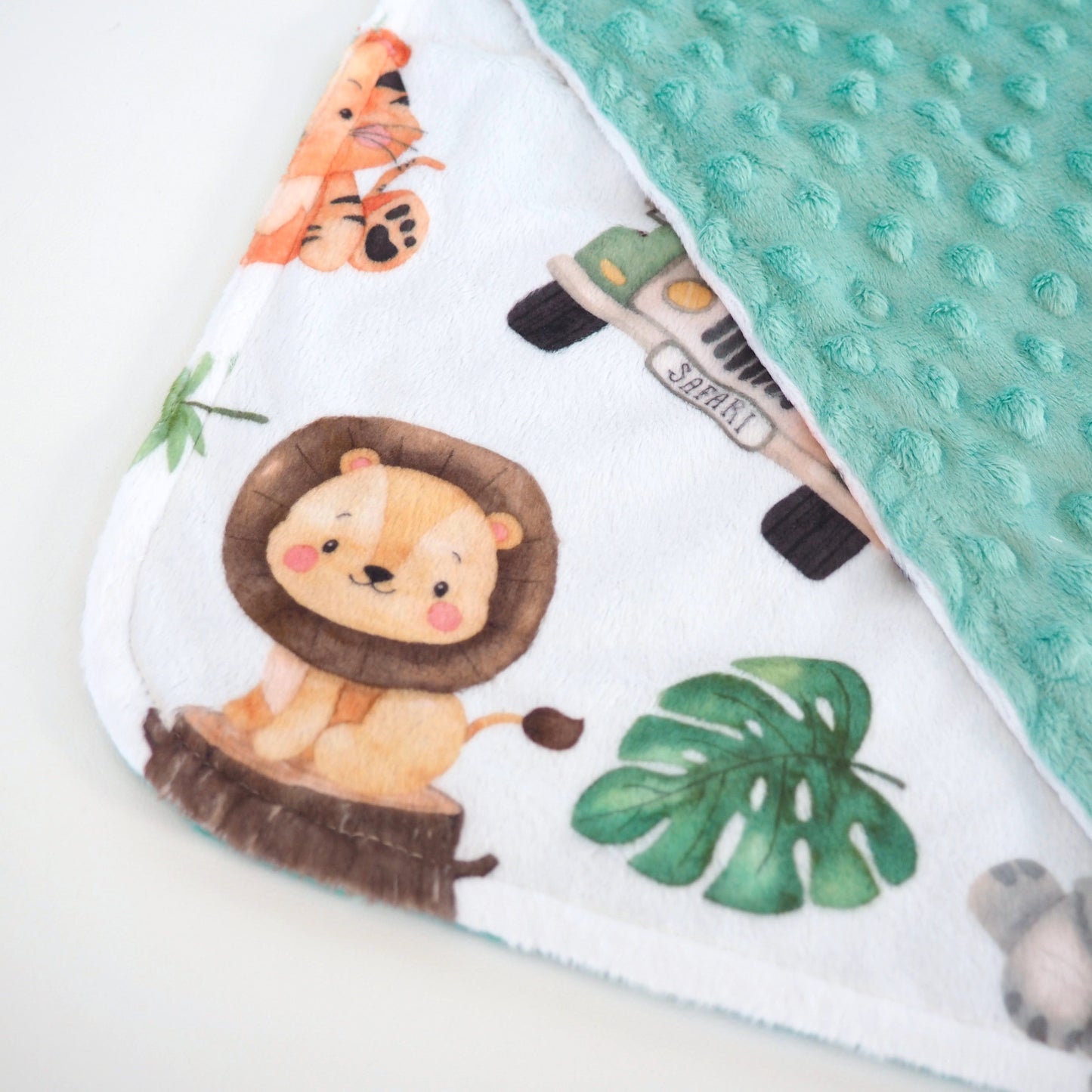 Mini Minky Blanket Safari