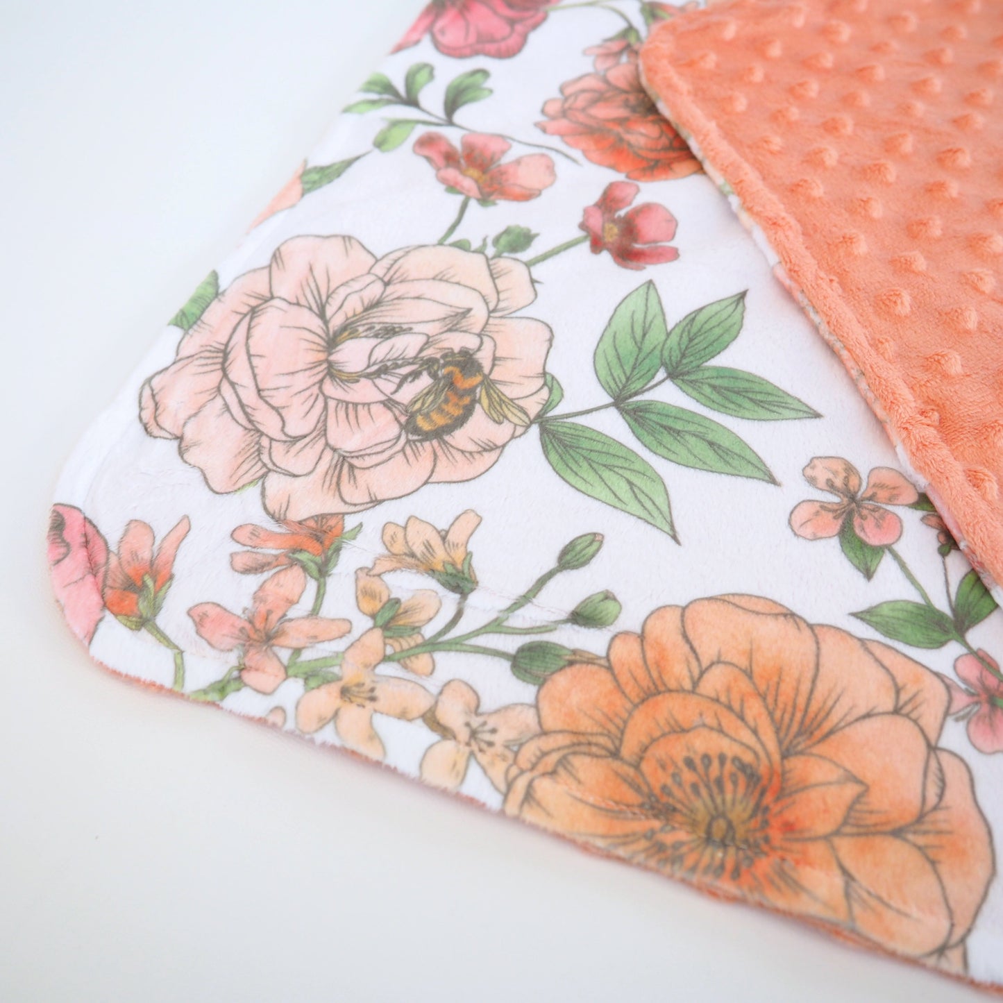 Mini Minky Blanket Botanical Floral