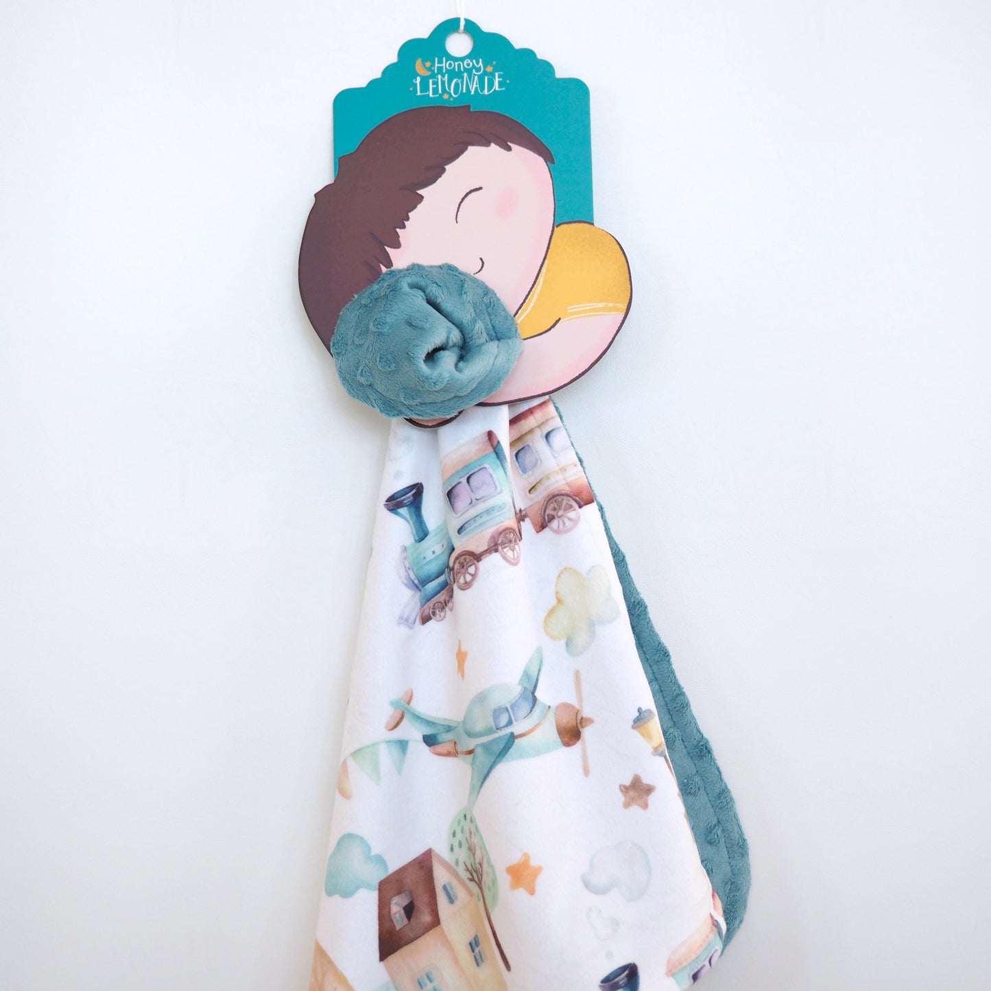 Mini Minky Blanket Airplane & Train