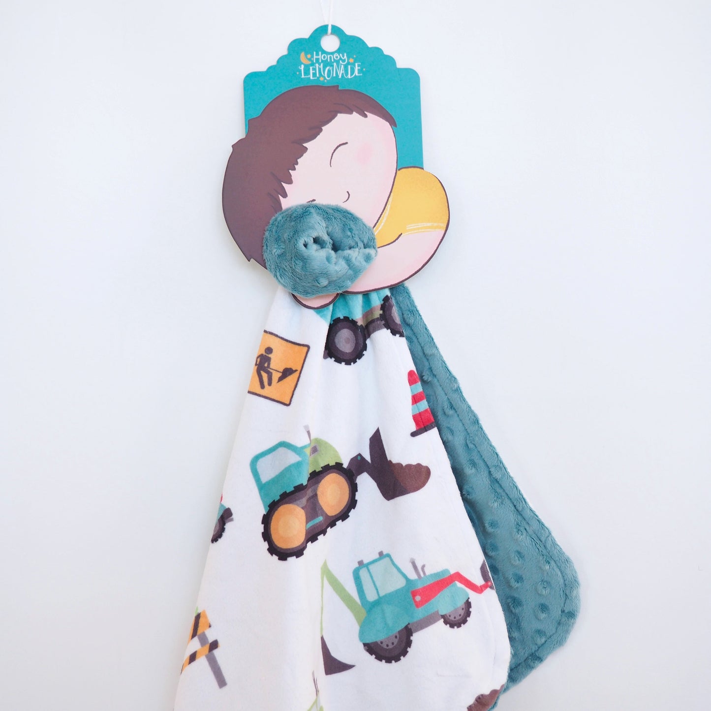 Mini Minky Blanket Construction Trucks