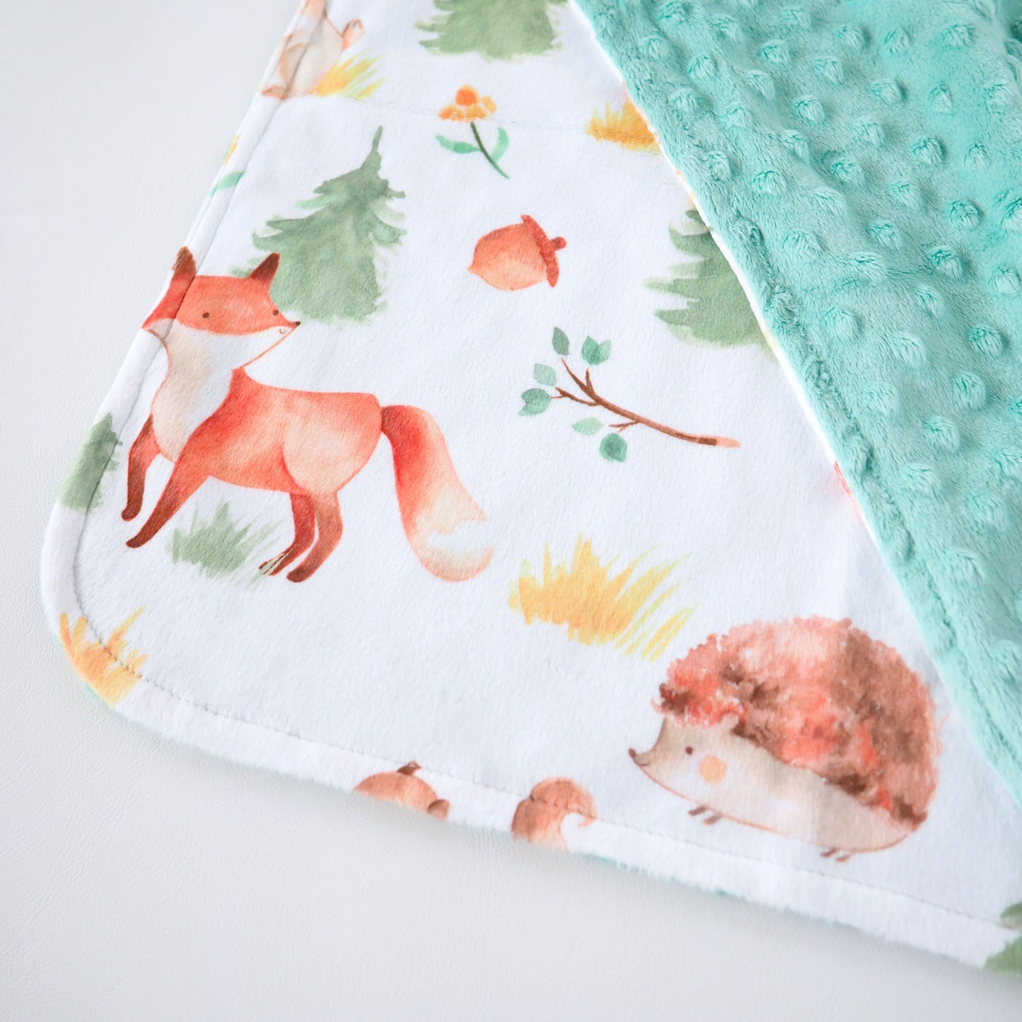 Mini Minky Blanket Forest Friends