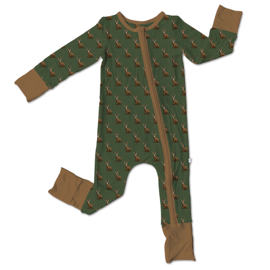 Parker Tate Deer Bamboo Convertible Footie (Pre-Order)