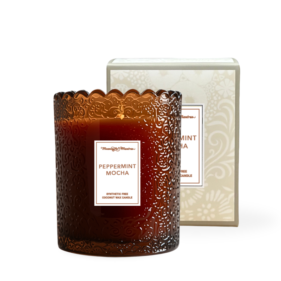 Peppermint Mocha Natural Candle 8oz Kaia Collection