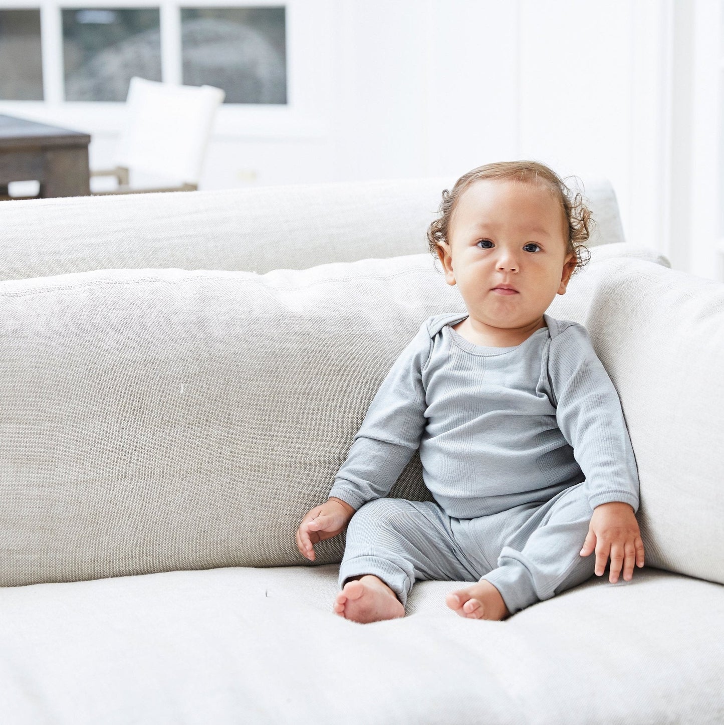 Rib Beanie, Lap Tee and Legging Set