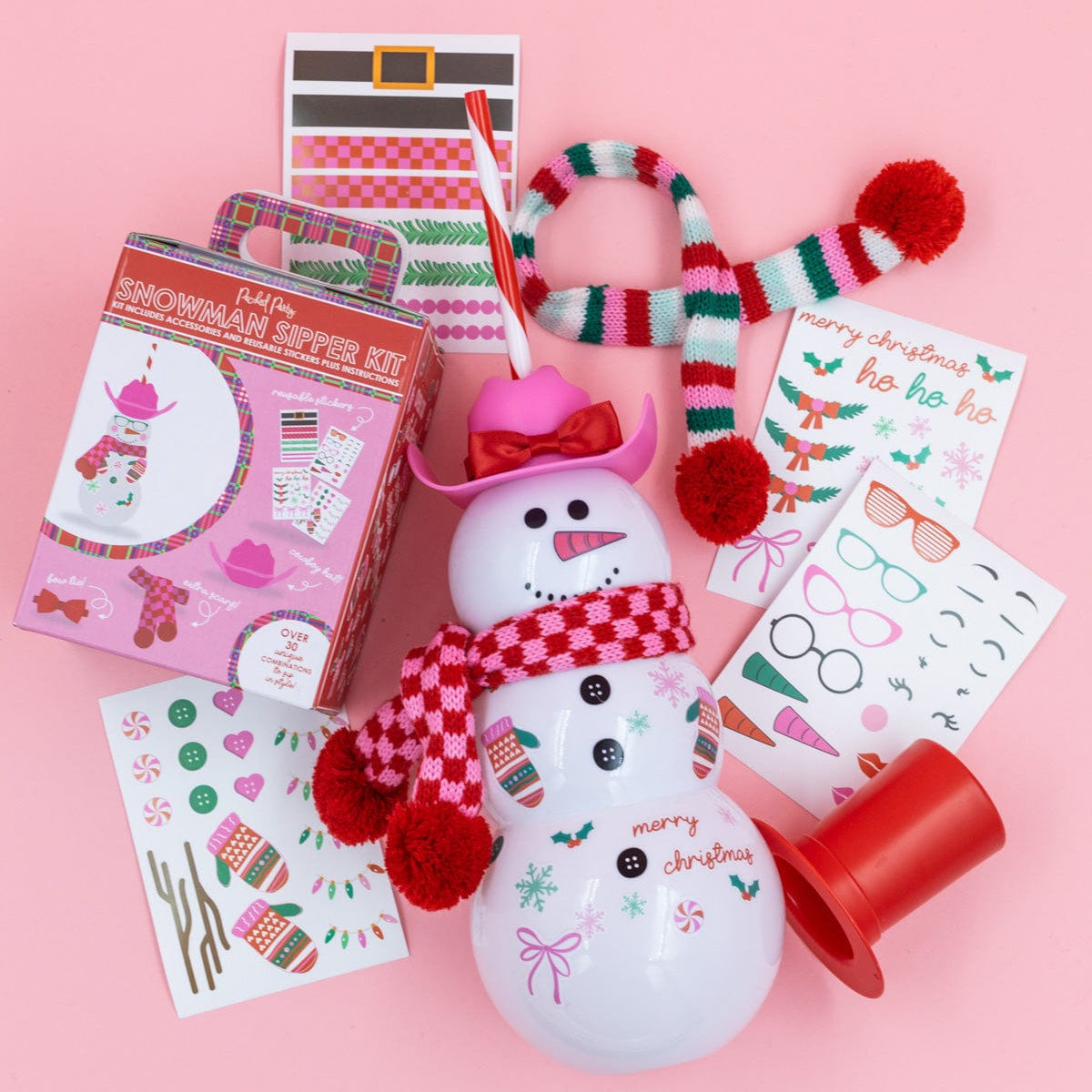 Snowman Sipper & Customizable Accessories