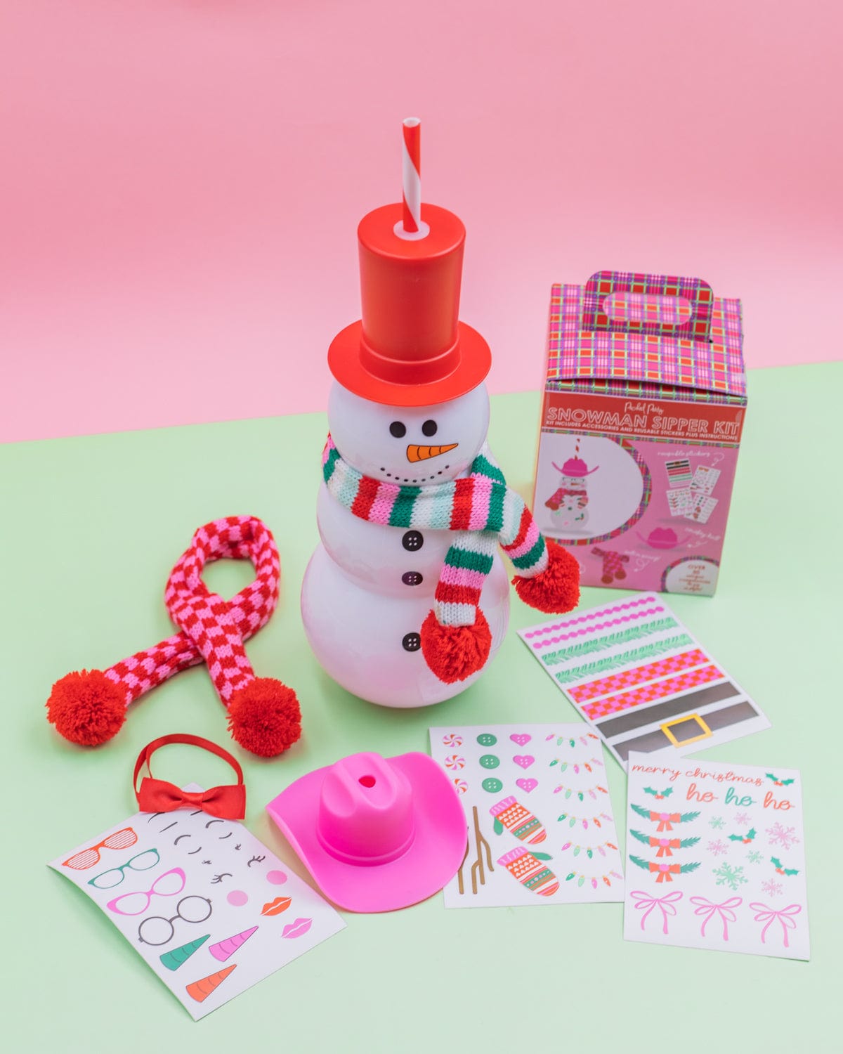 Snowman Sipper & Customizable Accessories