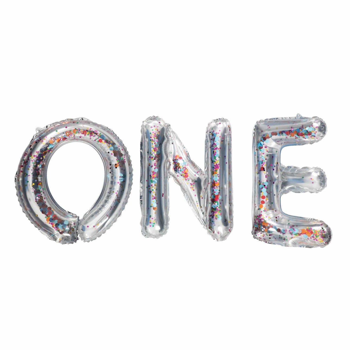 ONE & Fun First Birthday Confetti-Filled Balloon Banner