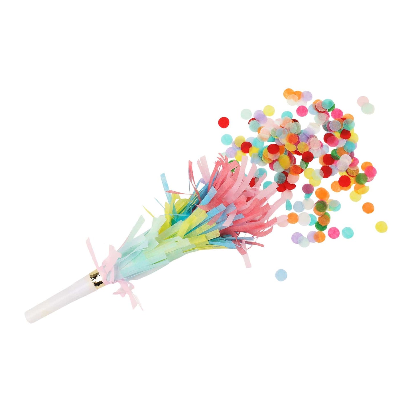 Confetti Burst Fringe Party Blowers (6 ct)