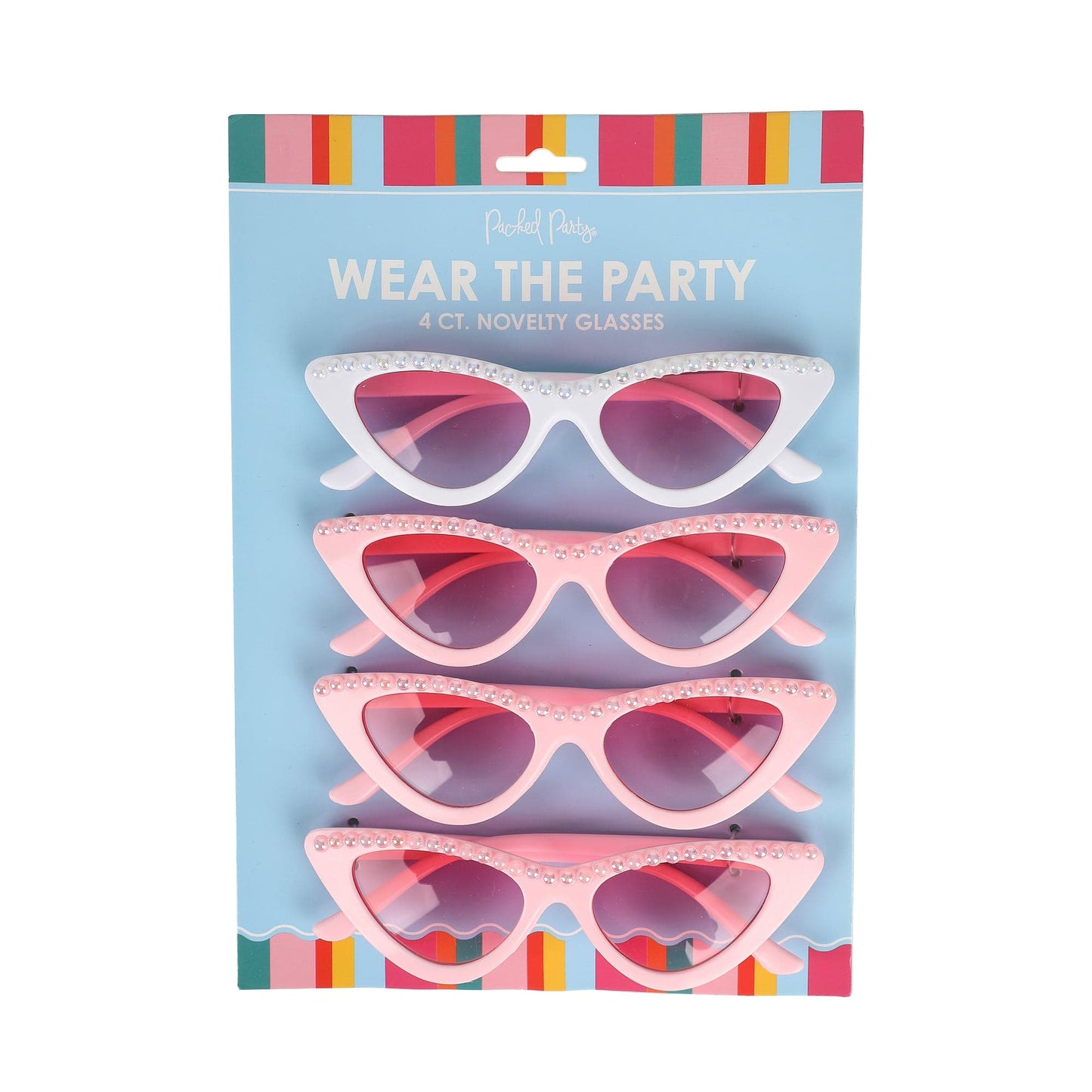 Bride & Babes Bachelorette & Wedding Novelty Glasses (4 ct)