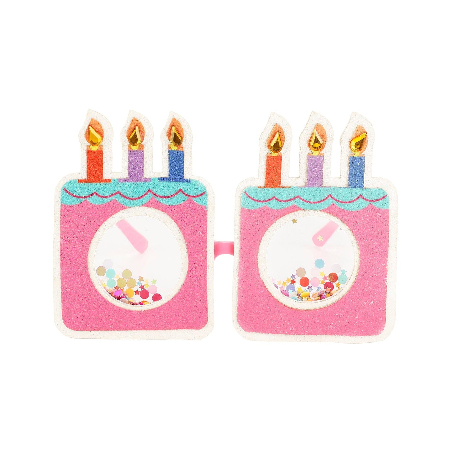 Confetti Birthday Cake Novelty Glasses