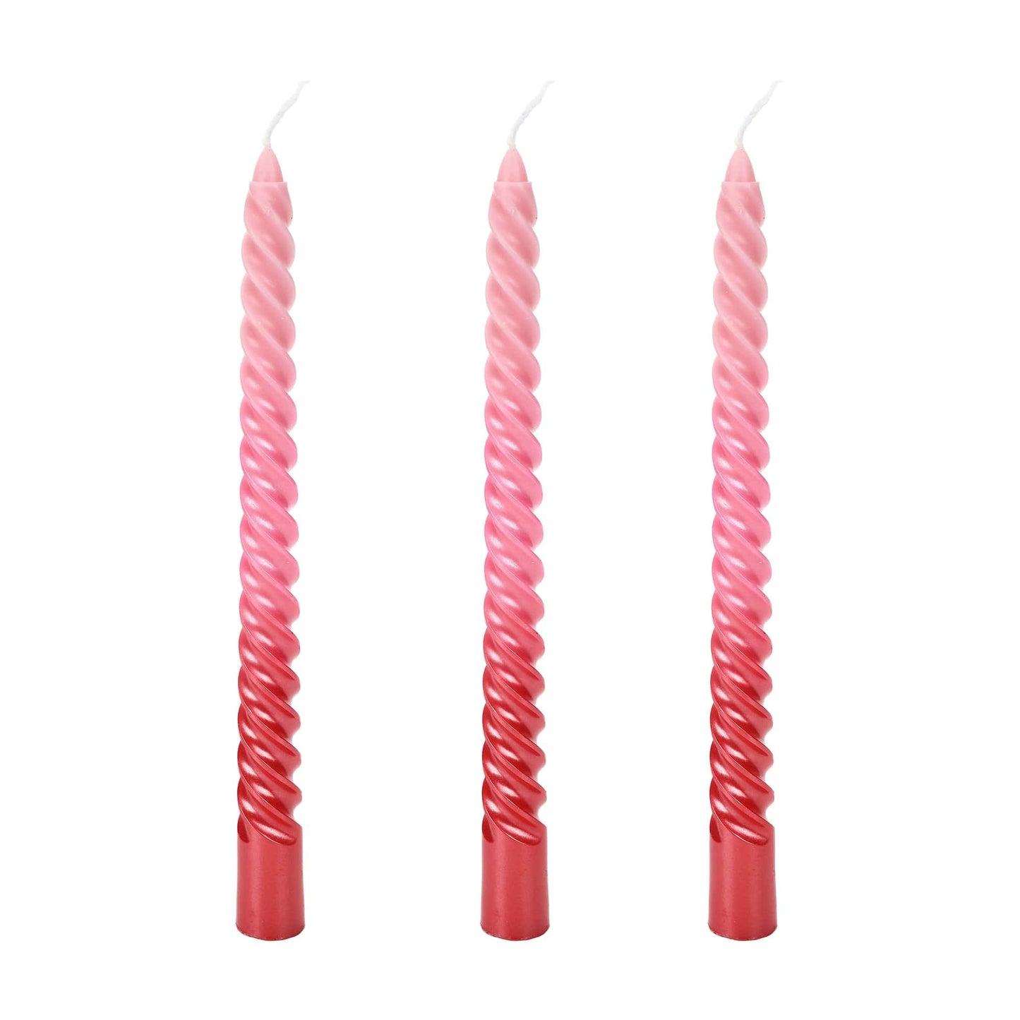 Pink Ombre Taper Candles
