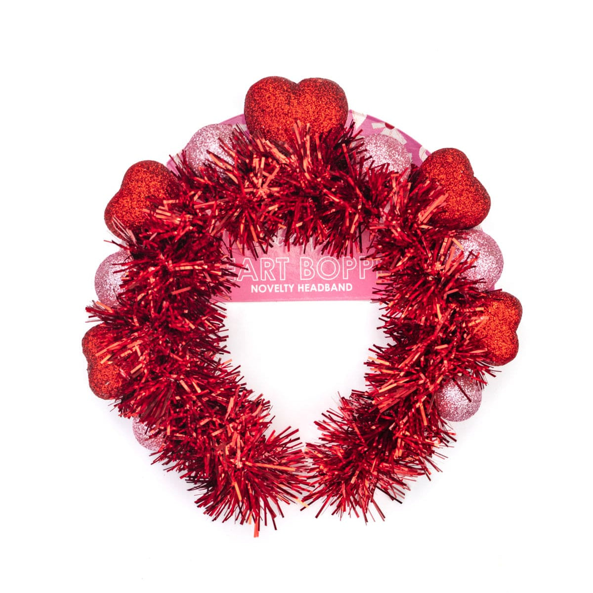 Sparkle Hearts Novelty Headband (Single or Set of 4)