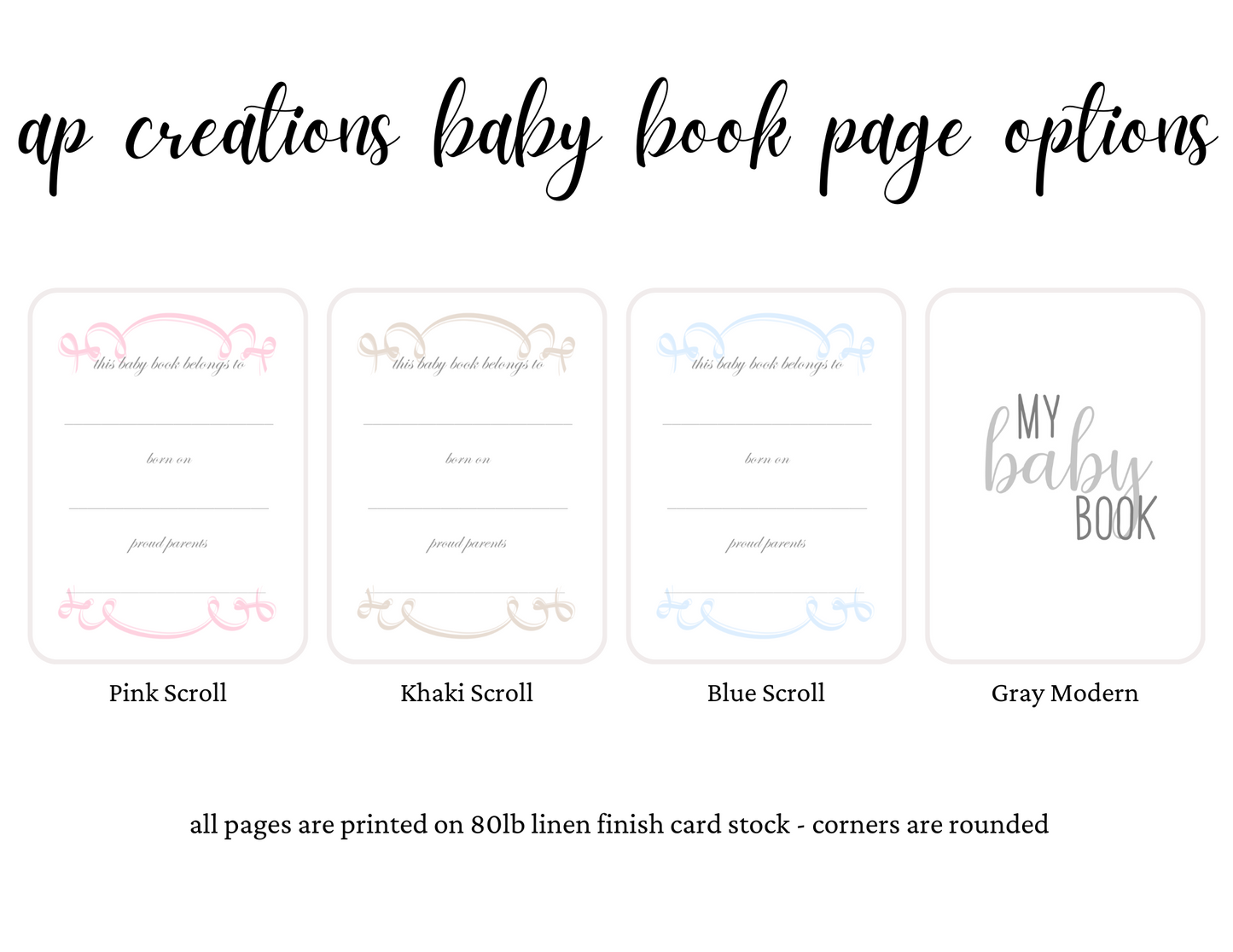 Baby Memory Book - Pink Silk (w/o Bow)