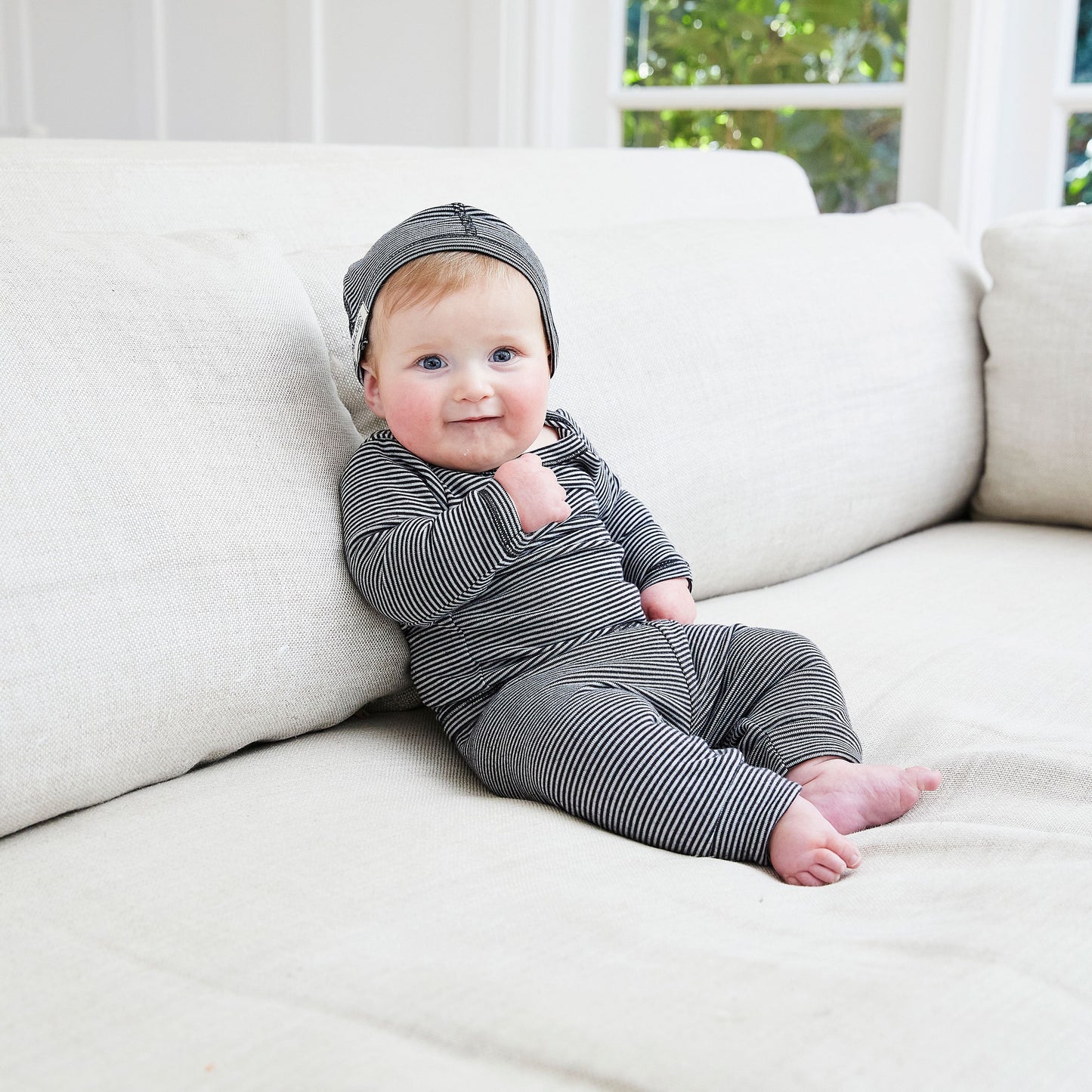 Rib Beanie, Lap Tee and Legging Set