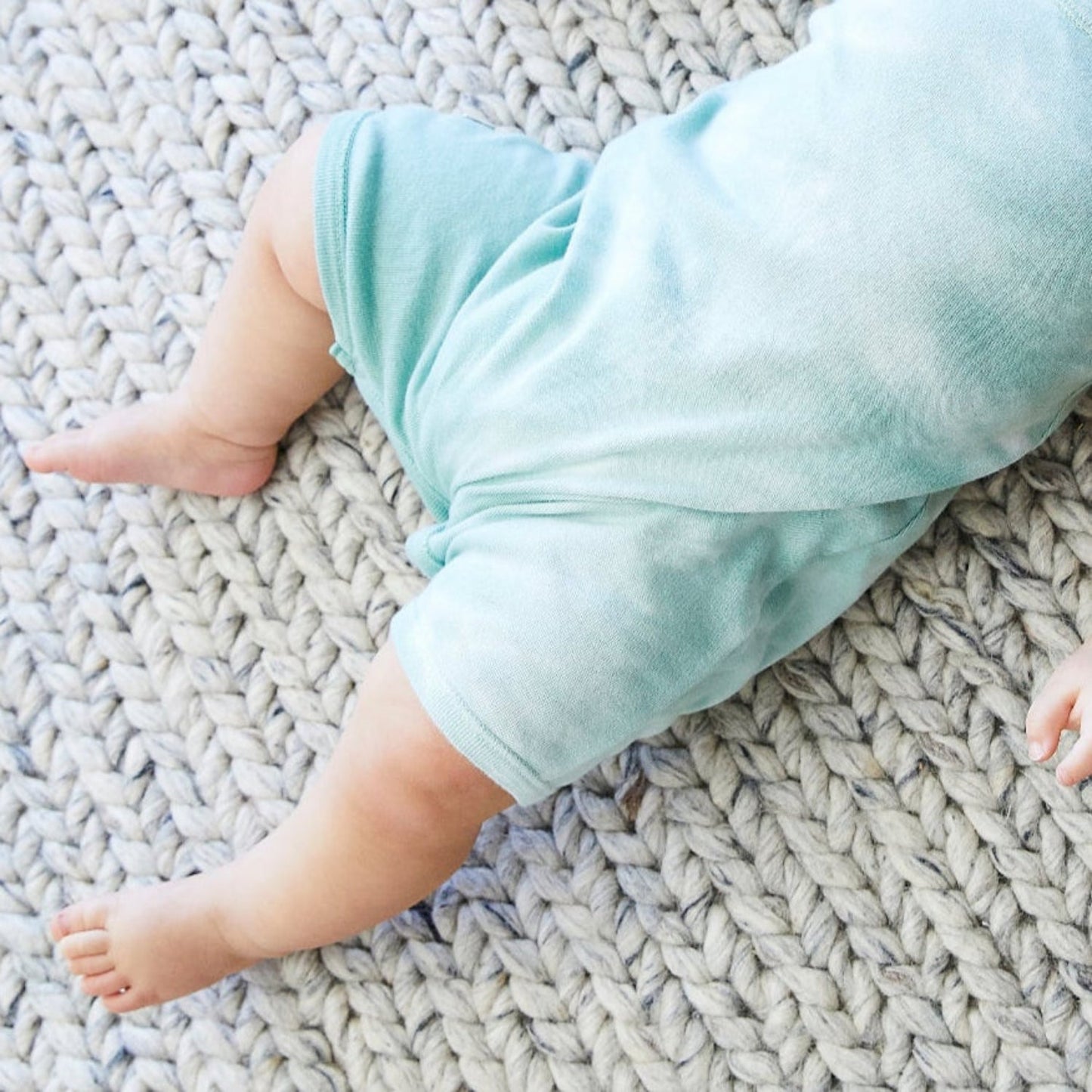 Rib Marble Shortall Onesie