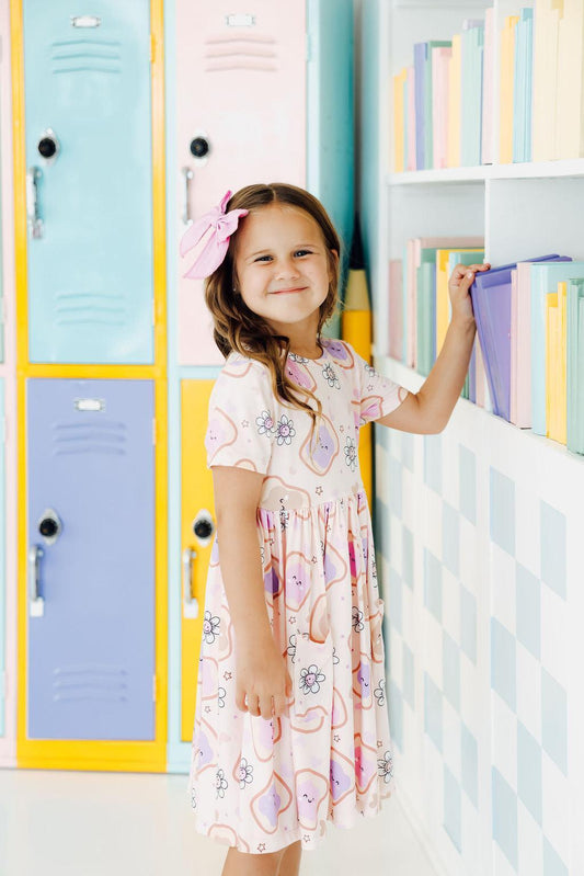 Peanut Butter Jelly Time S/S Pocket Twirl Dress