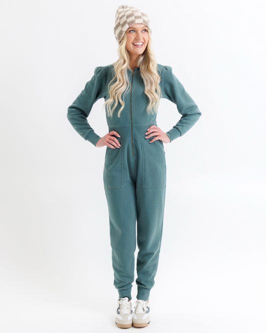 Perfect Balance Puff Sleeve Jumpsuit