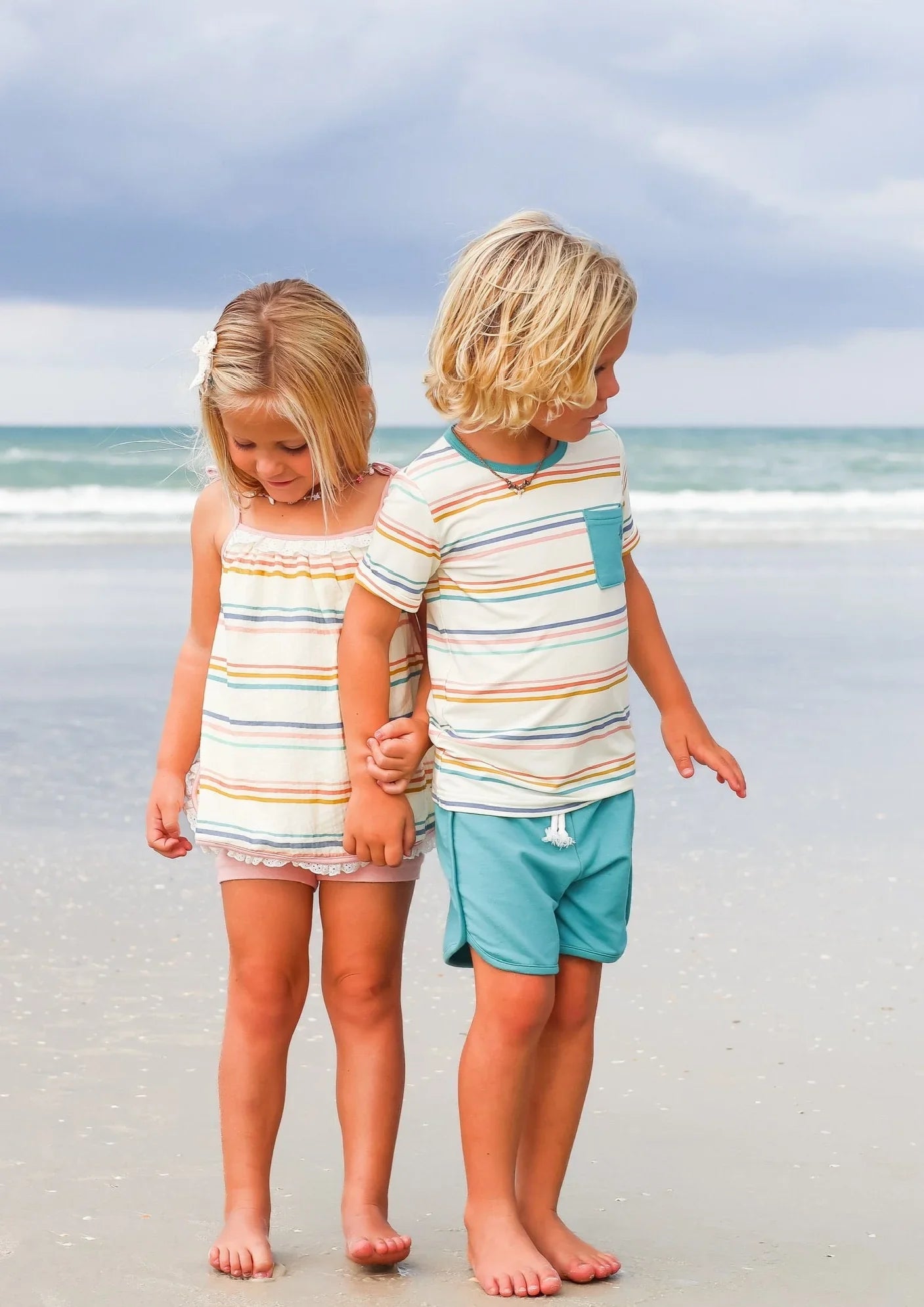 Kid's Coastal Stripe Set